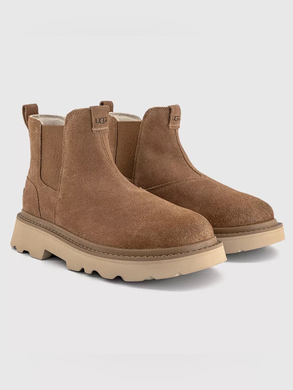 New Ugg Men's Chelsea Lug Boots Chestnut